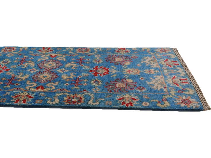 Detail image of 1' 10 x 6' 3 Hand Knotted Kazak Runner Rug