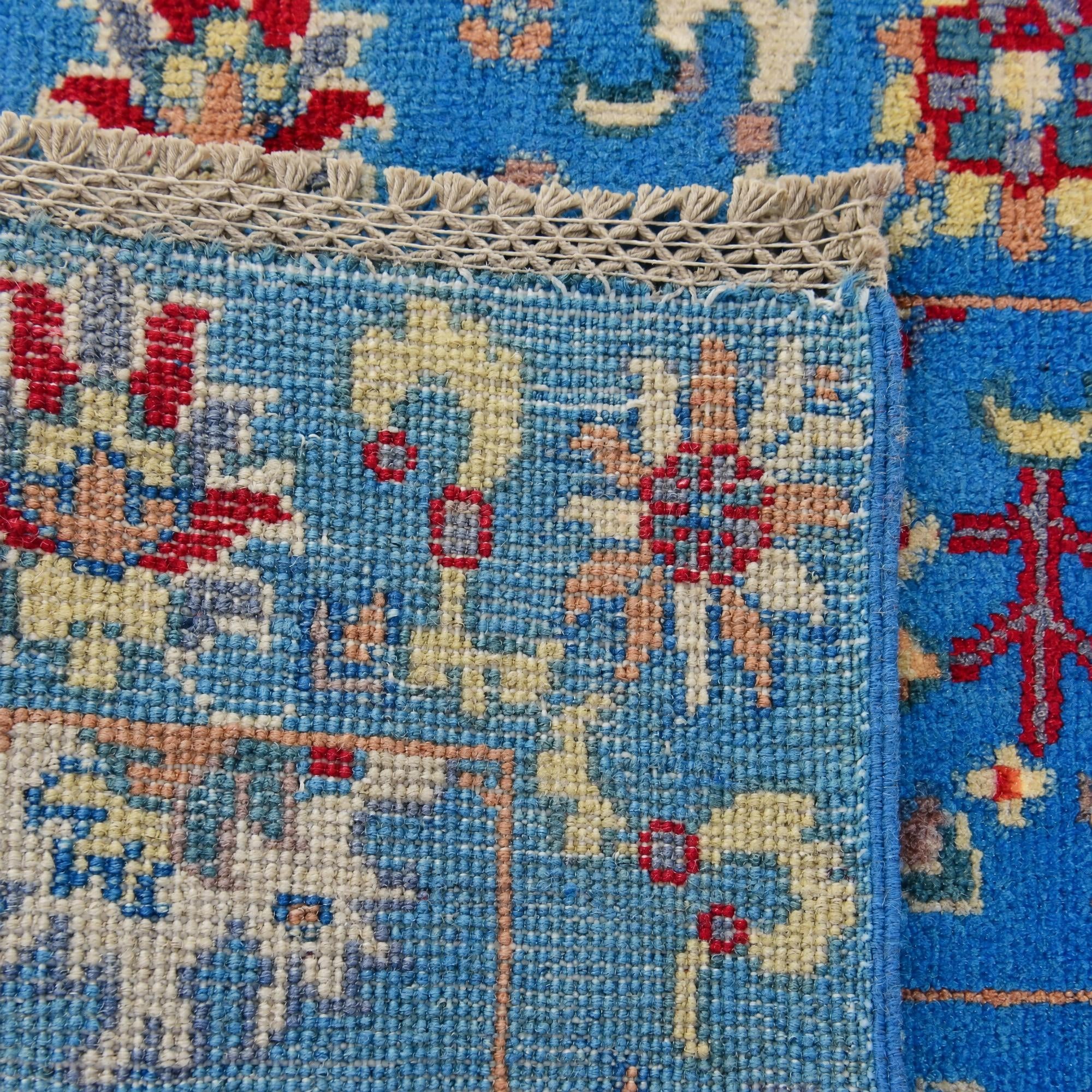 55cm x 190cm anudado a mano Kazak Alfombra Pasillera