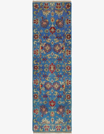 1' 10 x 6' 3 Hand Knotted Kazak Runner Rug