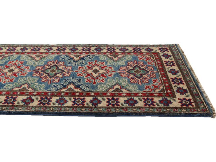 Detail image of 2' x 5' 10 Hand Knotted Kazak Runner Rug