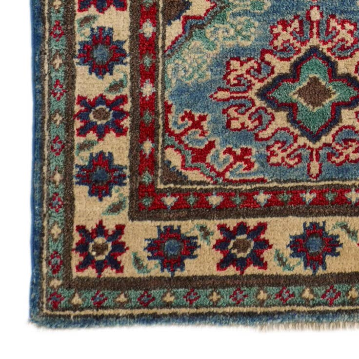 Detail image of 2' x 5' 10 Hand Knotted Kazak Runner Rug