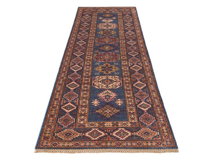 Detail image of 2' 9 x 9' 2 Hand Knotted Kazak Runner Rug