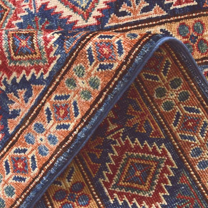 2' 9 x 9' 2 Hand Knotted Kazak Runner Rug