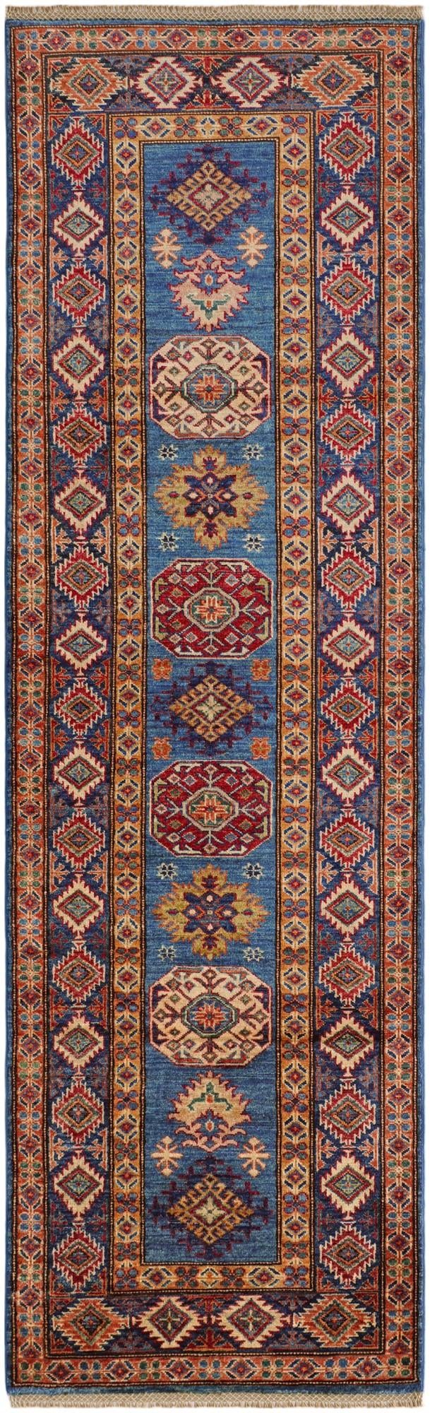 2' 9 x 9' 2 Hand Knotted Kazak Runner Rug