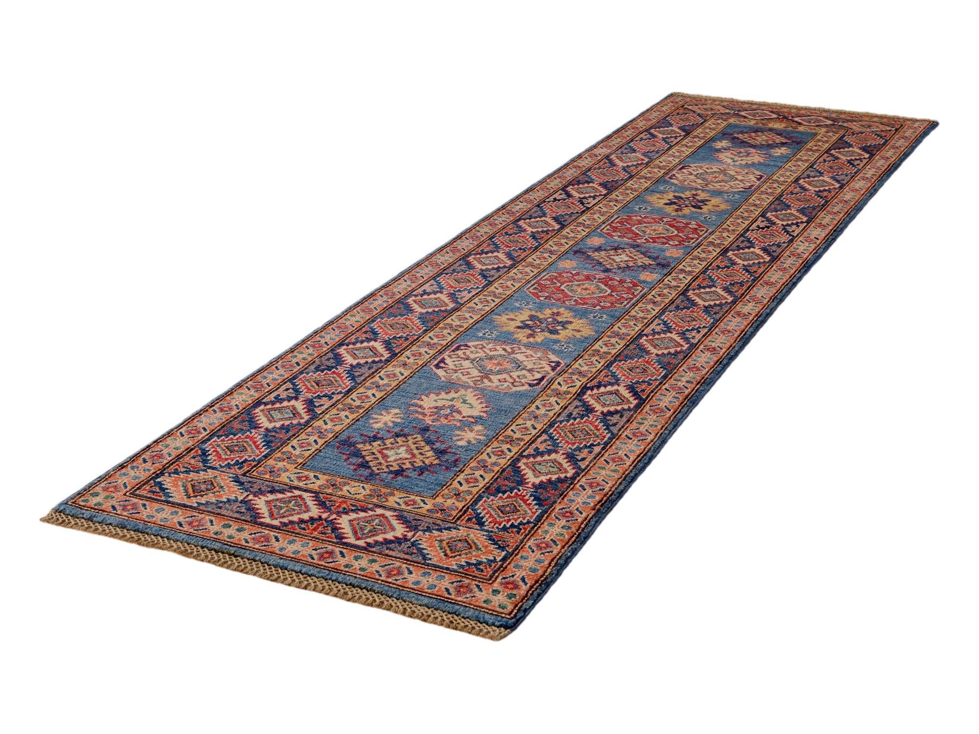 2' 8 x 9' 1 Hand Knotted Kazak Runner Rug
