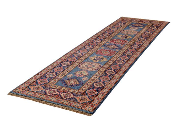 2' 8 x 9' 1 Hand Knotted Kazak Runner Rug