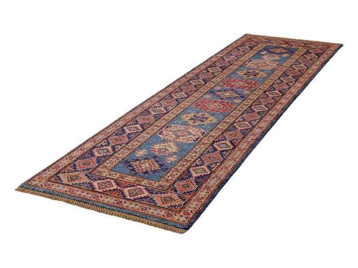 Detail image of 2' 8 x 9' 1 Hand Knotted Kazak Runner Rug