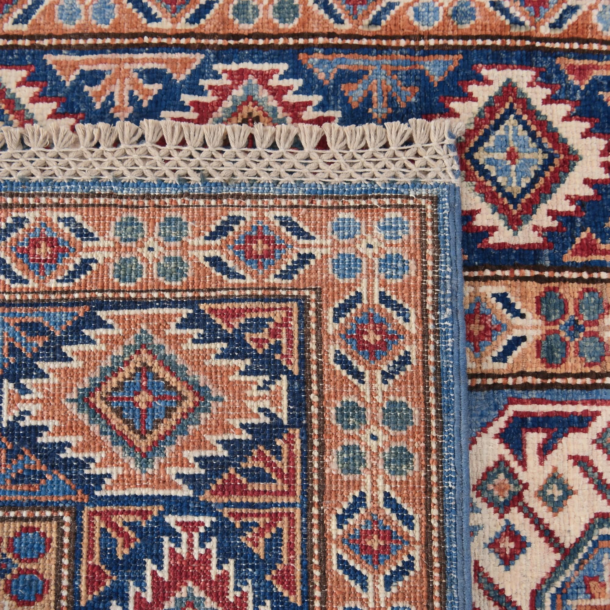 80cm x 275cm Hand Knotted Kazak Runner Rug