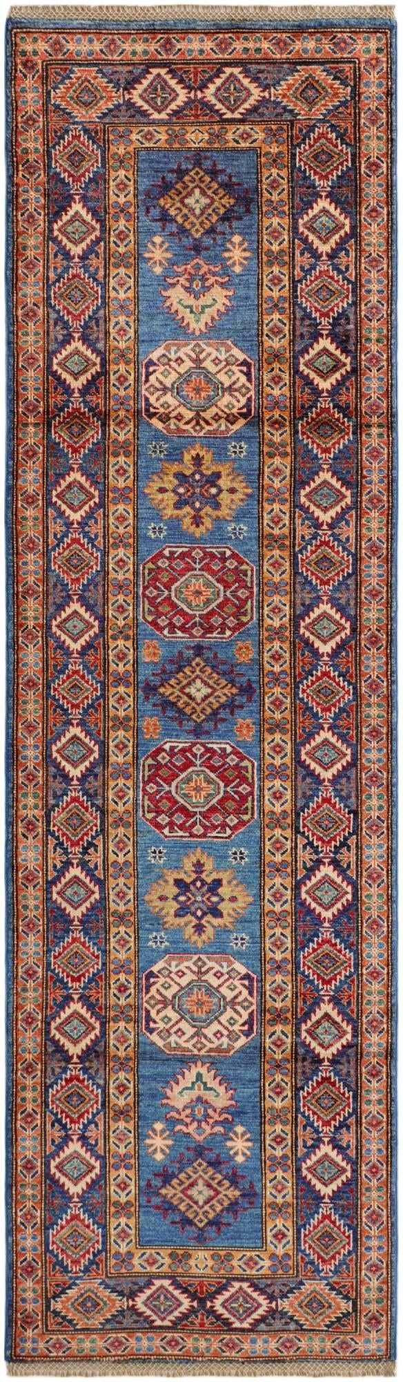 2' 8 x 9' 1 Hand Knotted Kazak Runner Rug