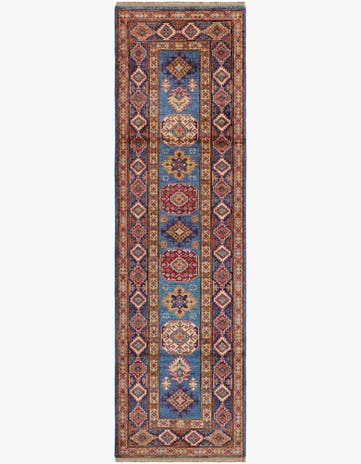 2' 8 x 9' 1 Hand Knotted Kazak Runner Rug