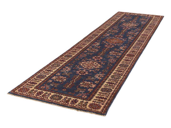 2' 7 x 10' Hand Knotted Kazak Runner Rug