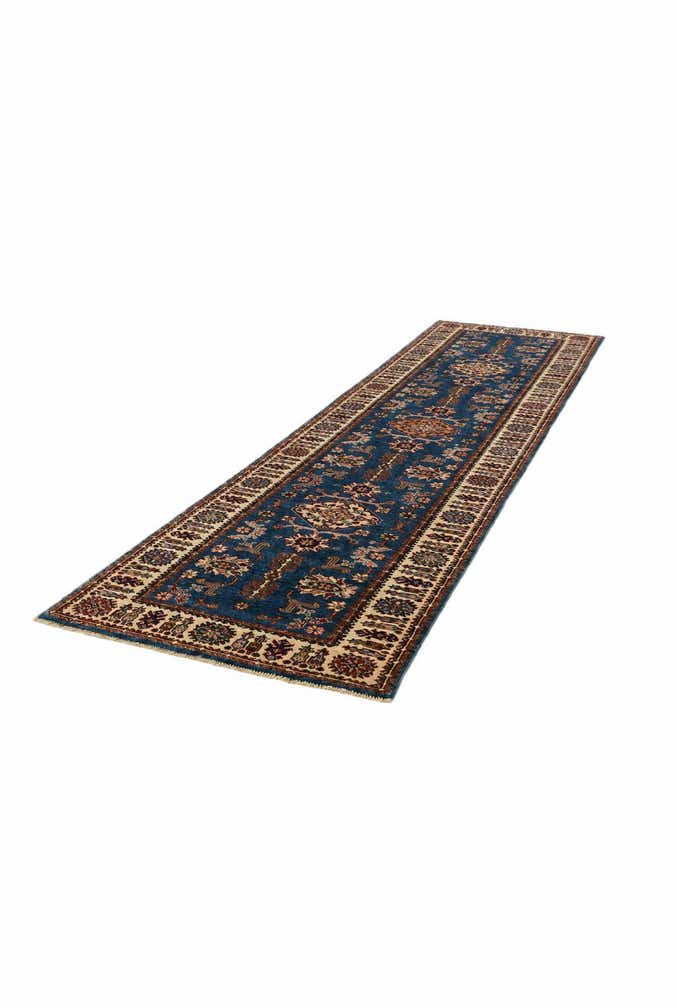 2' 7 x 10' Hand Knotted Kazak Runner Rug