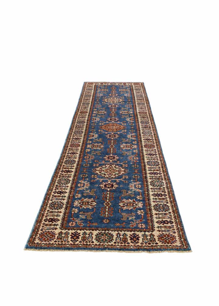 2' 7 x 10' Hand Knotted Kazak Runner Rug