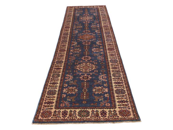 2' 7 x 10' Hand Knotted Kazak Runner Rug