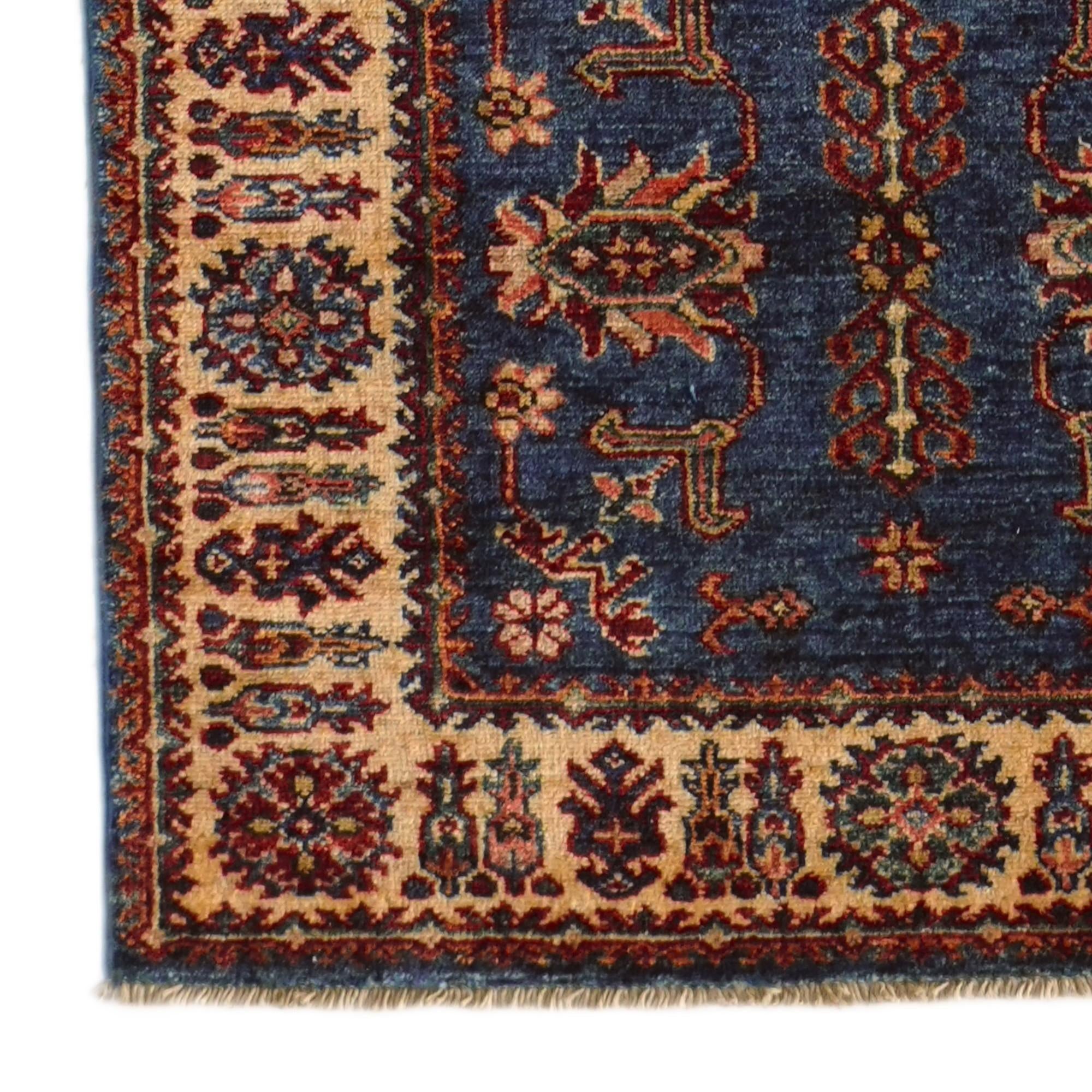 2' 7 x 10' Hand Knotted Kazak Runner Rug