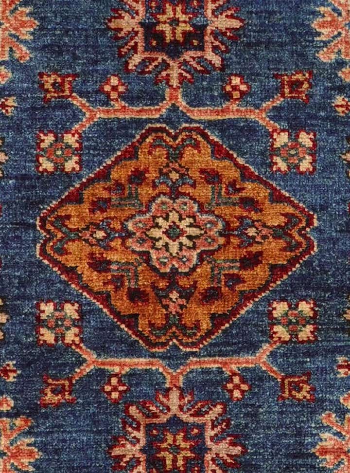 2' 7 x 10' Hand Knotted Kazak Runner Rug