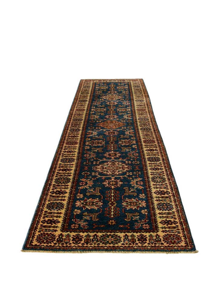 2' 9 x 10' 2 Hand Knotted Kazak Runner Rug