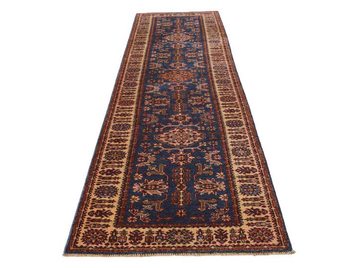 2' 9 x 10' 2 Hand Knotted Kazak Runner Rug