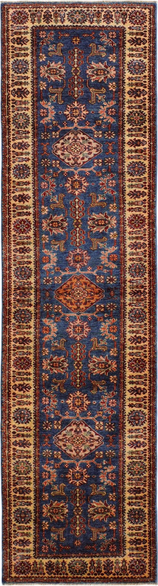 2' 9 x 10' 2 Hand Knotted Kazak Runner Rug