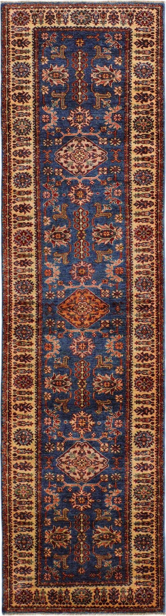 2' 9 x 10' 2 Hand Knotted Kazak Runner Rug