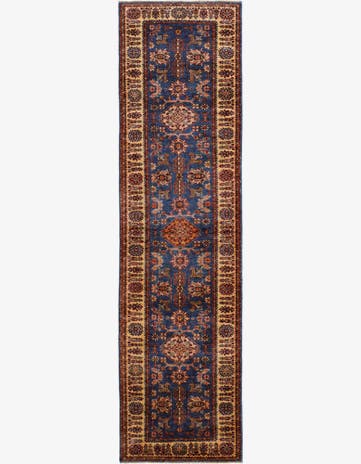 2' 9 x 10' 2 Hand Knotted Kazak Runner Rug