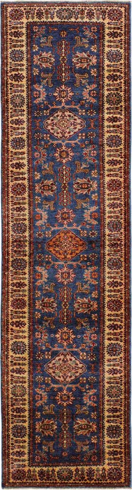 2' 9 x 10' 2 Hand Knotted Kazak Runner Rug