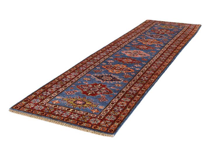 2' 8 x 10' 4 Hand Knotted Kazak Runner Rug