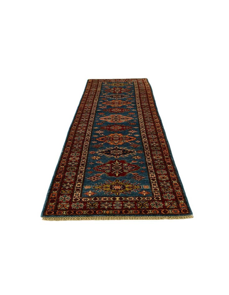 Detail image of 2' 8 x 10' 4 Hand Knotted Kazak Runner Rug