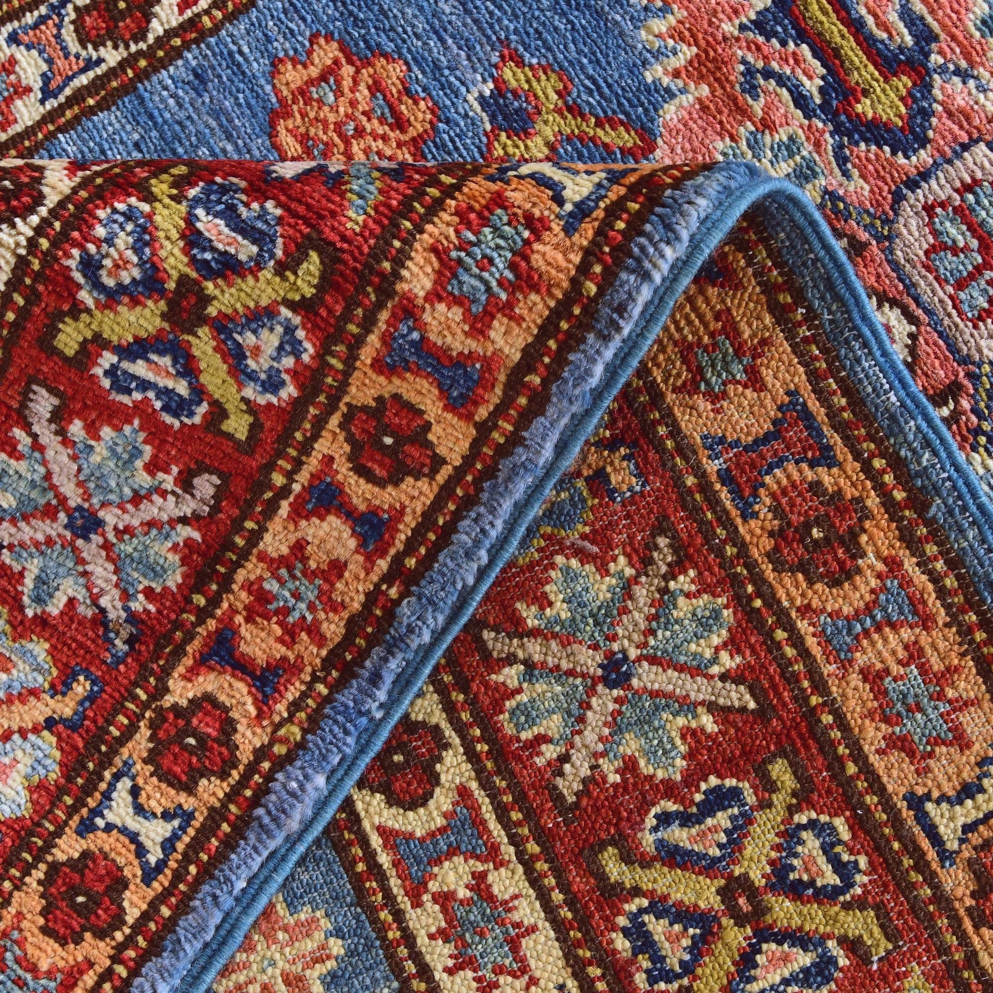 2' 8 x 10' 4 Hand Knotted Kazak Runner Rug