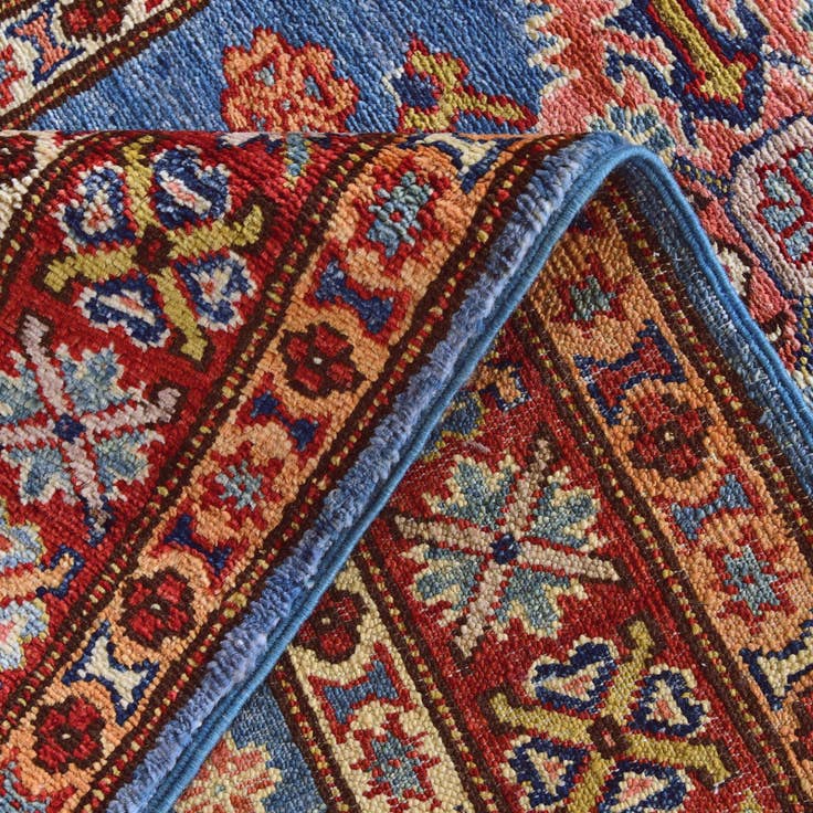 Detail image of 2' 8 x 10' 4 Hand Knotted Kazak Runner Rug