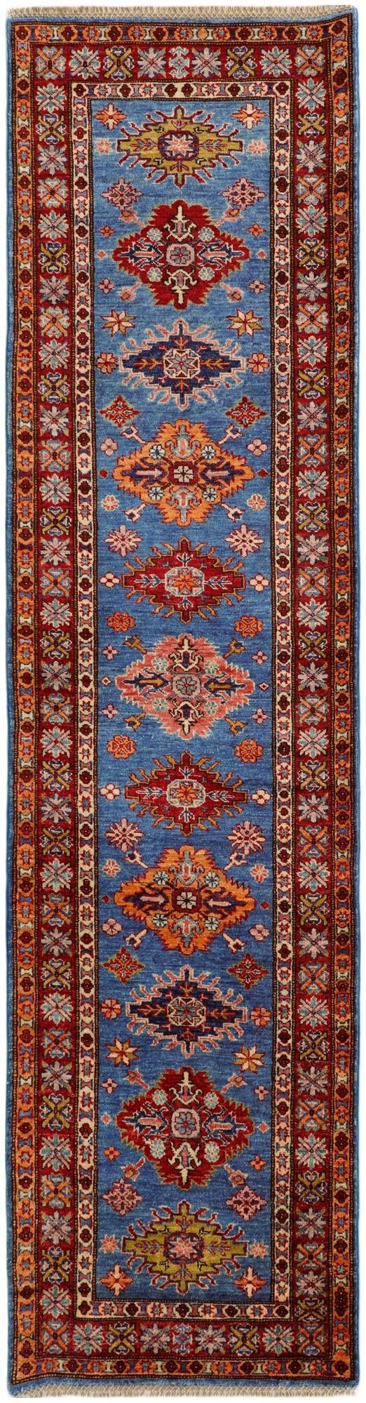 2' 8 x 10' 4 Hand Knotted Kazak Runner Rug