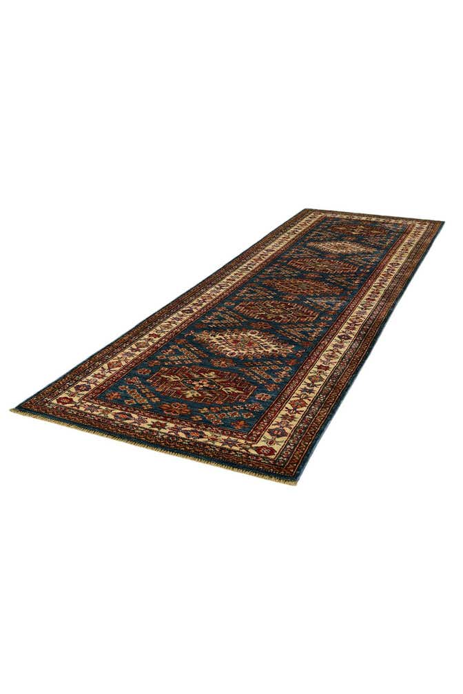 3' 1 x 9' 11 Hand Knotted Kazak Runner Rug