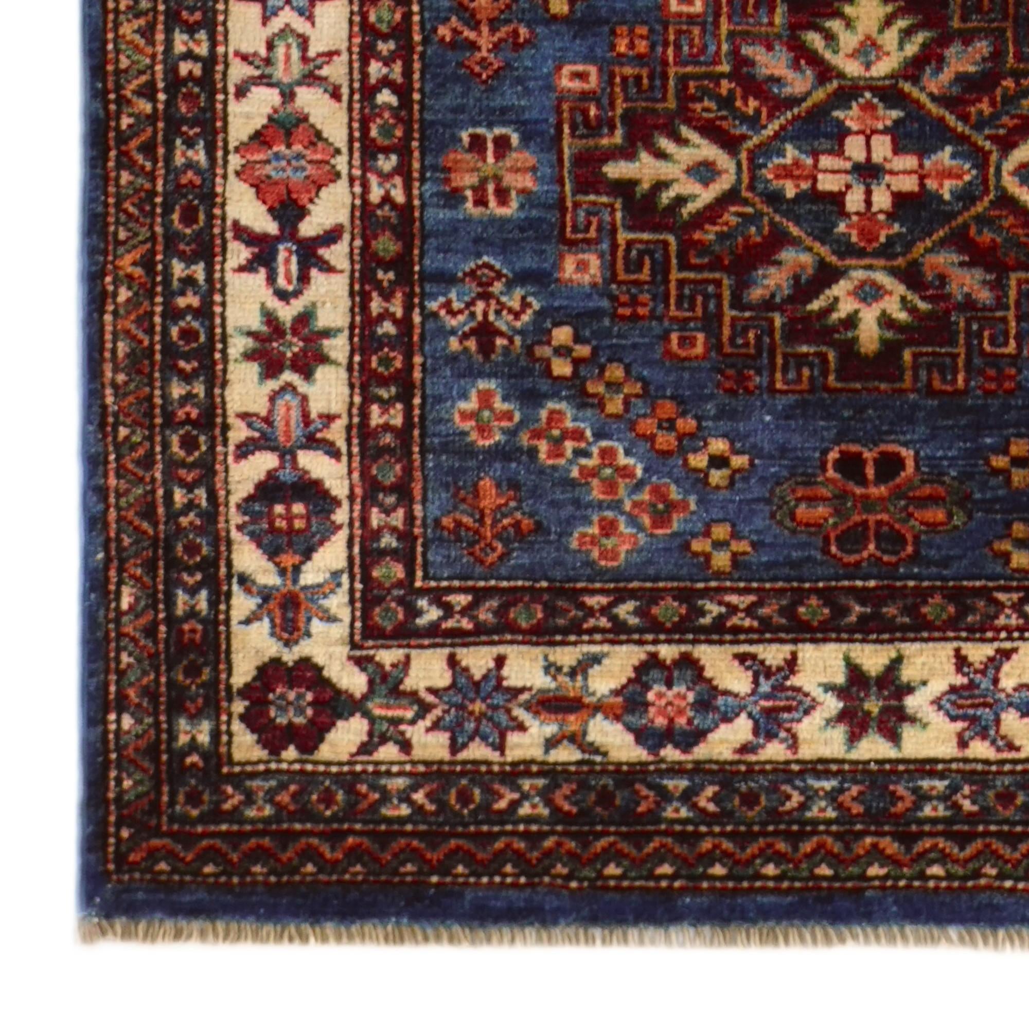 3' 1 x 9' 11 Hand Knotted Kazak Runner Rug