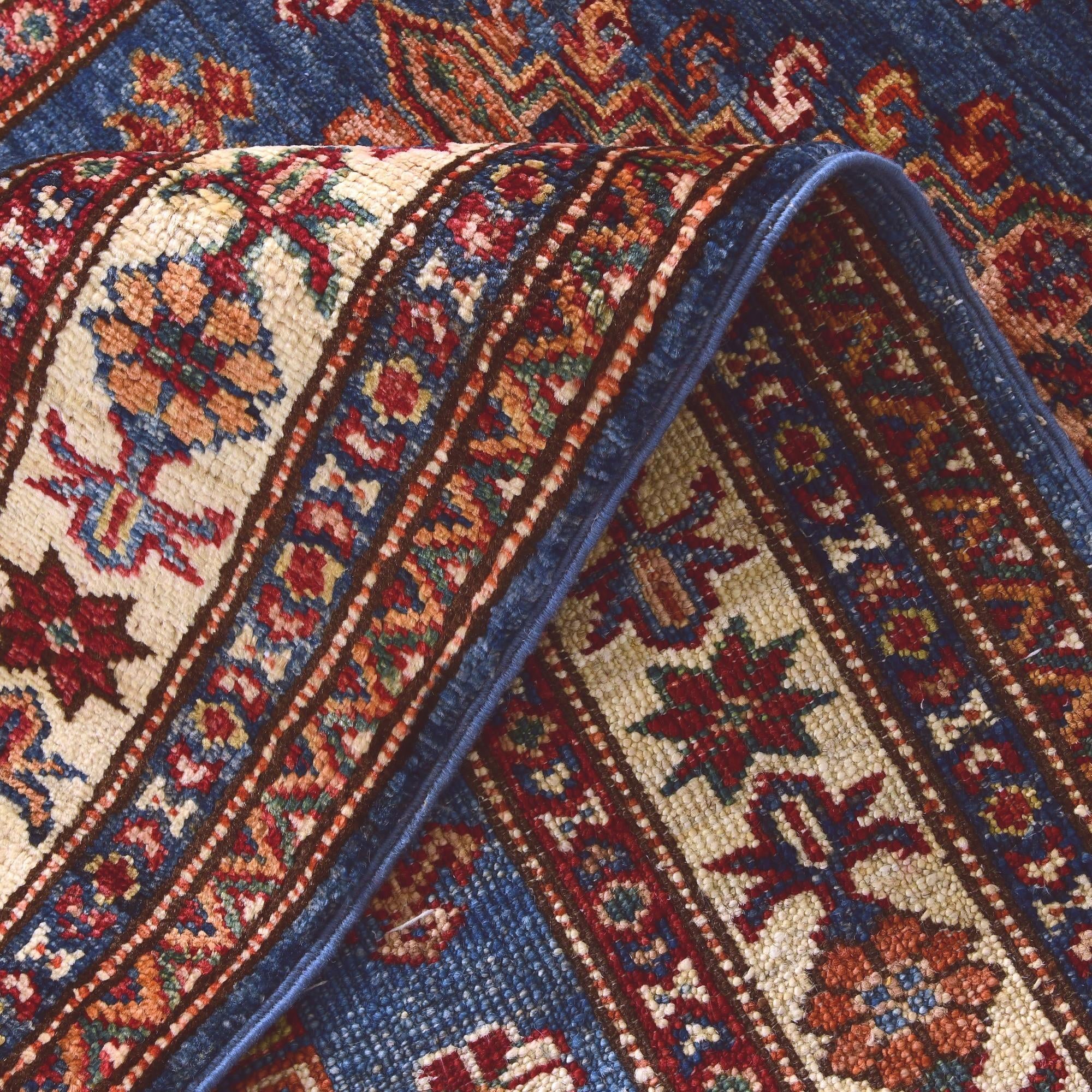 3' 1 x 9' 11 Hand Knotted Kazak Runner Rug