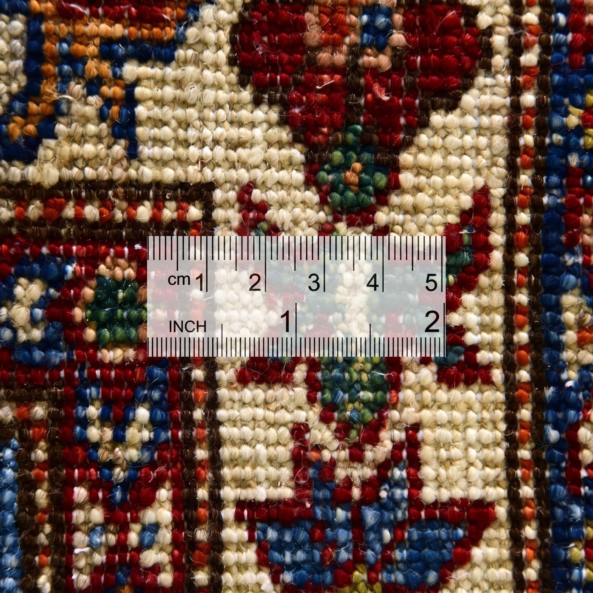 3' 1 x 9' 11 Hand Knotted Kazak Runner Rug