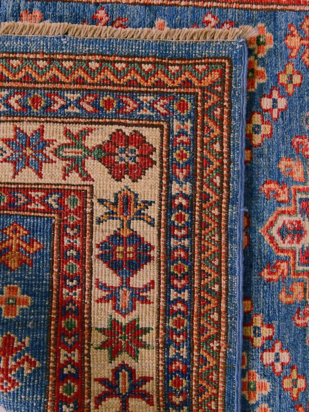 95cm x 305cm Hand Knotted Kazak Runner Rug