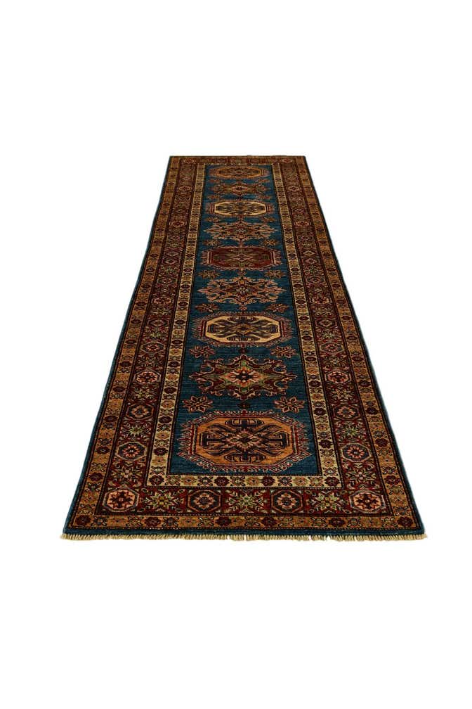 2' 8 x 10' Hand Knotted Kazak Runner Rug