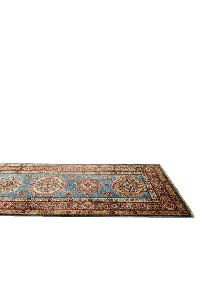 2' 8 x 10' Hand Knotted Kazak Runner Rug