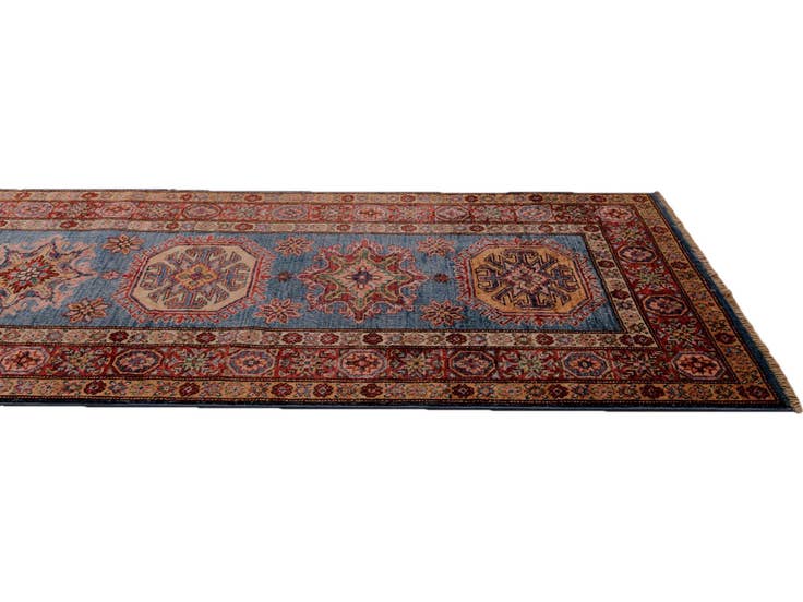 Detail image of 2' 8 x 10' Hand Knotted Kazak Runner Rug