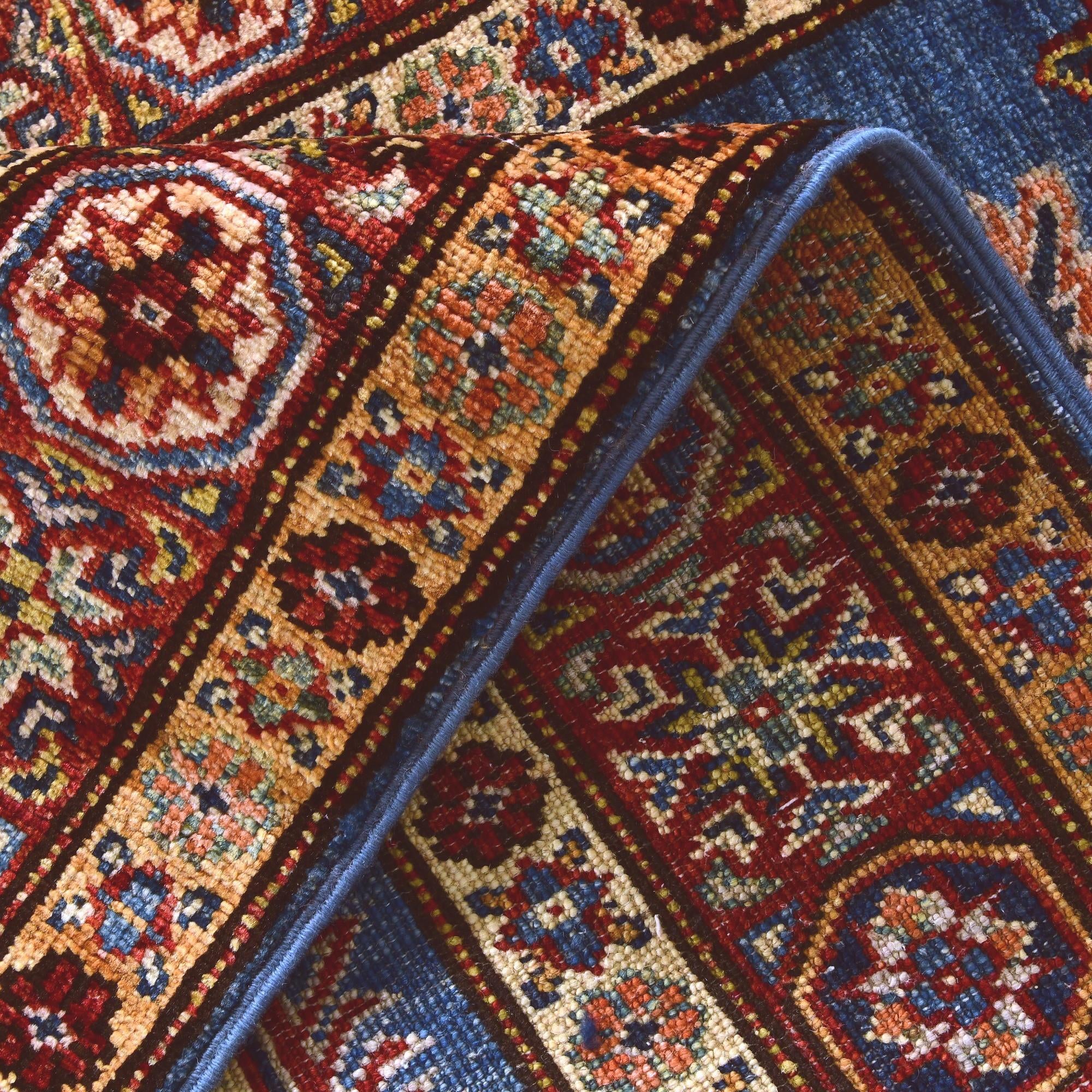 2' 8 x 10' Hand Knotted Kazak Runner Rug