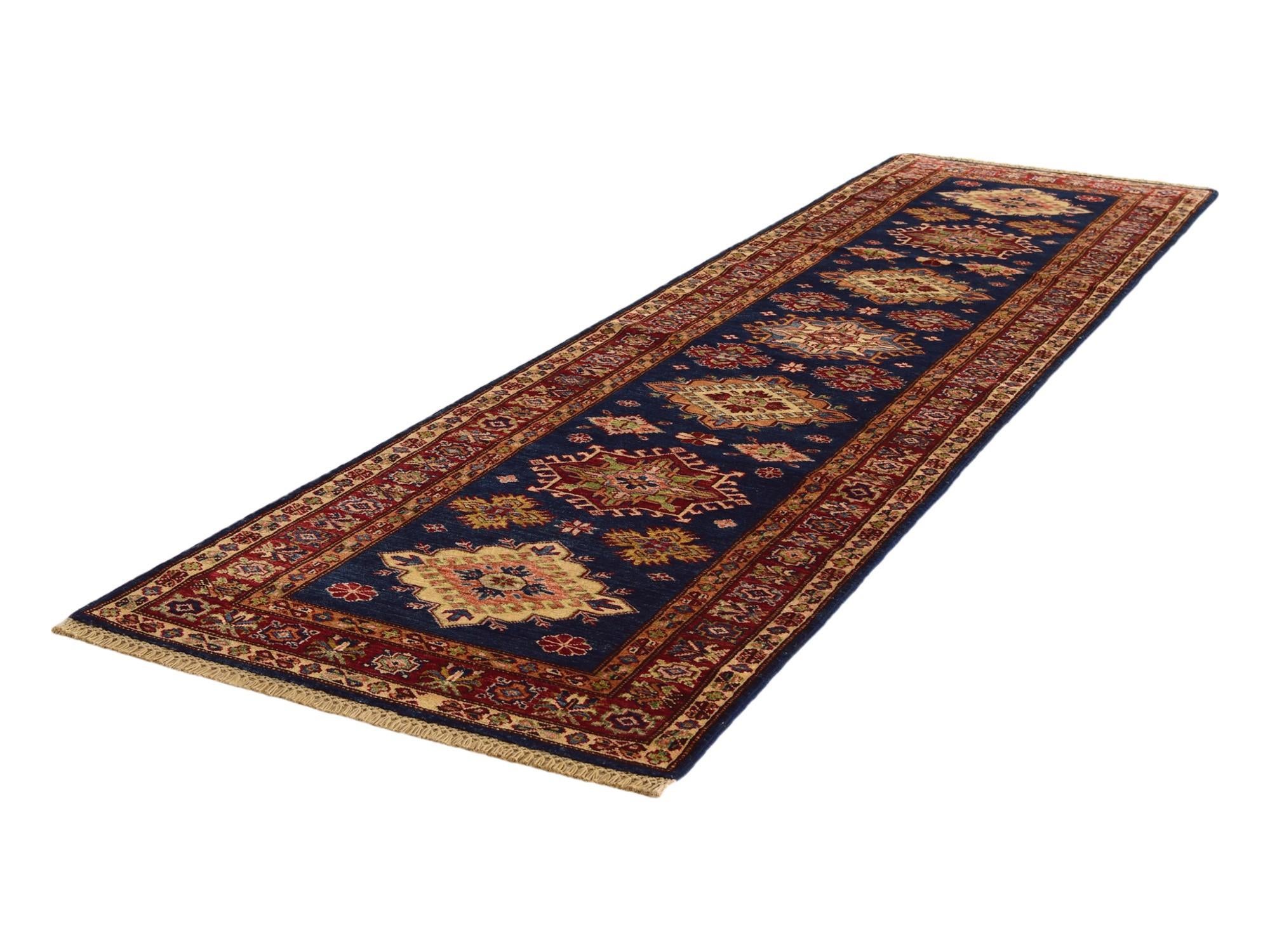 2' 8 x 10' 3 Hand Knotted Kazak Runner Rug