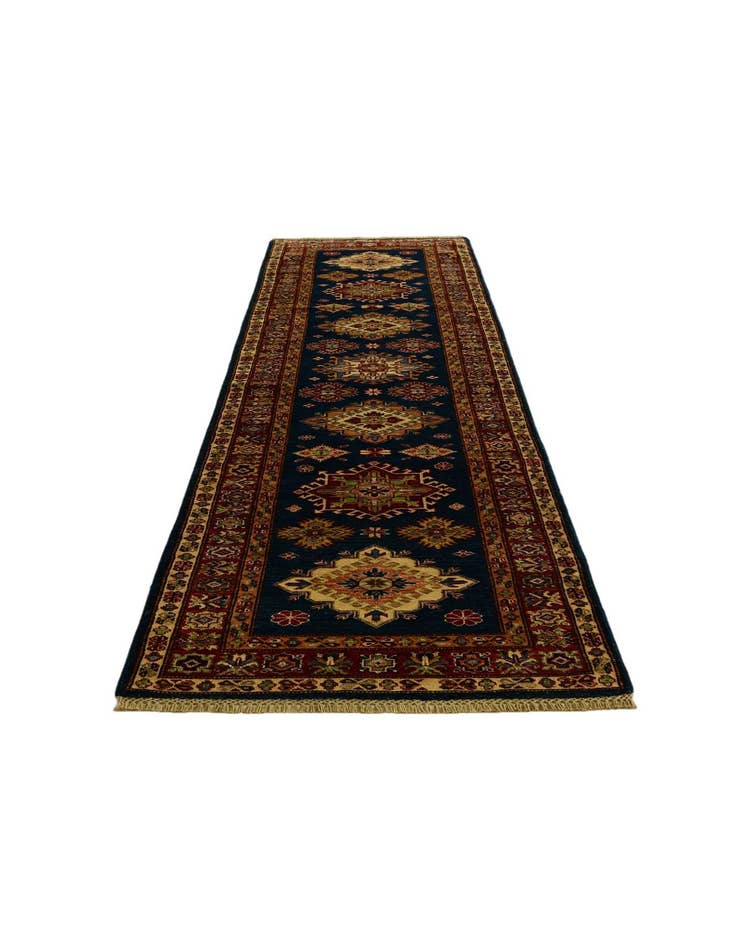 Detail image of 2' 8 x 10' 3 Hand Knotted Kazak Runner Rug