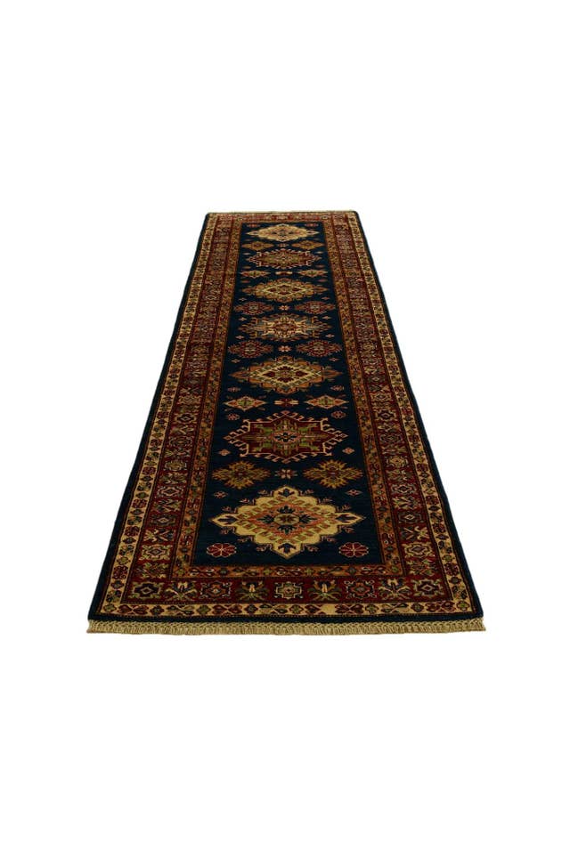 Detail image of 2' 8 x 10' 3 Hand Knotted Kazak Runner Rug