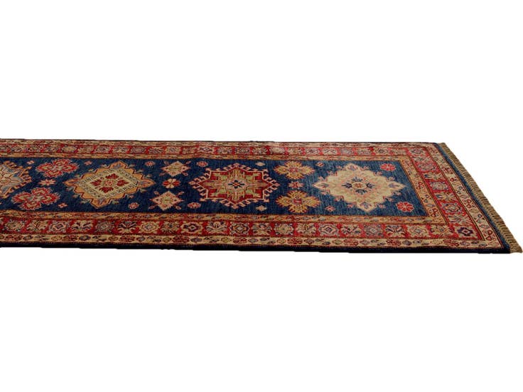 Detail image of 2' 8 x 10' 3 Hand Knotted Kazak Runner Rug