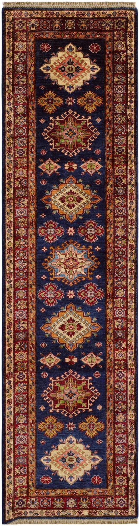 2' 8 x 10' 3 Hand Knotted Kazak Runner Rug