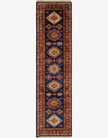 2' 8 x 10' 3 Hand Knotted Kazak Runner Rug