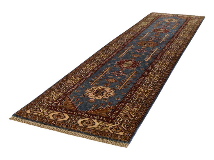 Detail image of 2' 9 x 10' 11 Hand Knotted Kazak Runner Rug