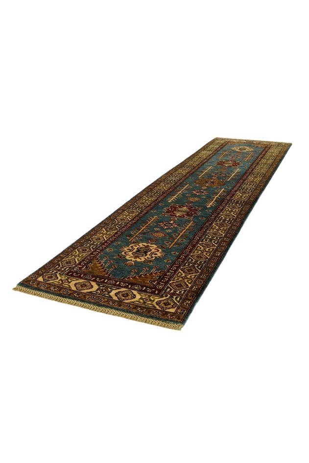 Detail image of 2' 9 x 10' 11 Hand Knotted Kazak Runner Rug