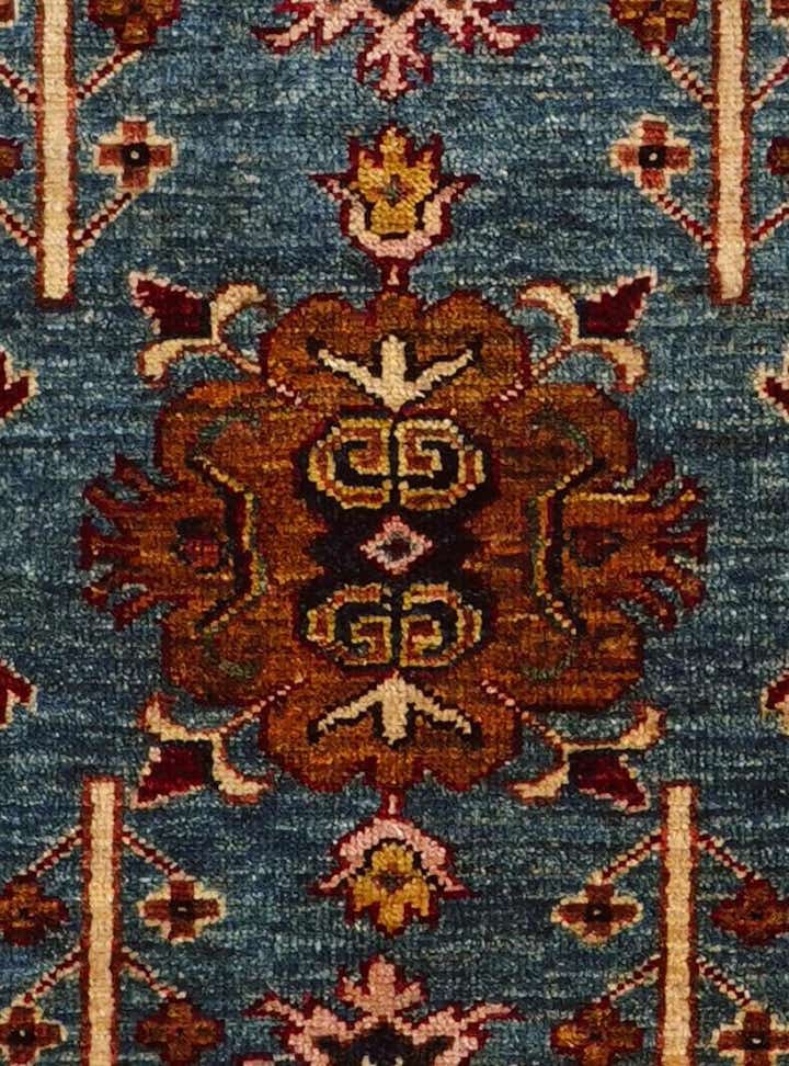 2' 9 x 10' 11 Hand Knotted Kazak Runner Rug