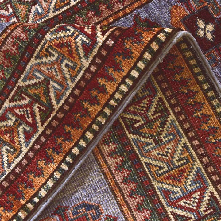 2' 7 x 10' Hand Knotted Kazak Runner Rug